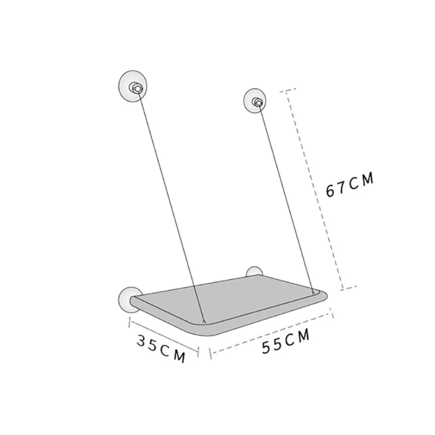 Hamac de fenêtre pour chat – Confort & design suspendu avec ventouses solides